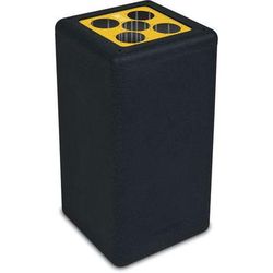 Poubelle Circulaire À Gobelets Brickbin Cups 65l Noir/jaune - Vepabins