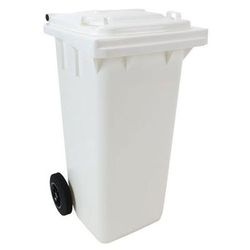 poubelle full color - 120 l - blanc - manutan