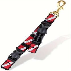 TEMU Diving Fins & Mask Holder -release Lanyard - Patriotic Red, Striped Pom/copper Foot Strap For Snorkeling And Water Sports, Snorkeling Gear For Adults