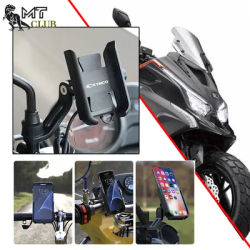 Moto Manubrio Supporto Del Telefono Mobile GPS Del Basamento Staffa Per KYMCO XCITING 250 300 400 Kxct Downtown DT 250i 300i 350i XTOWN