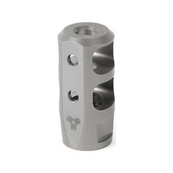 NEMO Arms Signature DC-1 Muzzle Brake 30 cal/7.62mm 5/8x24 TPI Matte Bead Blasted Titanium NSP-30C-MB-DCT