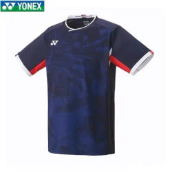 Yonex 2024 New Badminton Uniform Competition Training Suit Quick-drying Breathable Sweat-absorbent Top Short-sleeved T-shirt