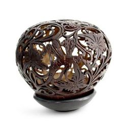 Dancing Dragonflies,'Coconut Shell Sculpture with Stand'