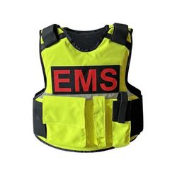 ExecDefense USA EMS Ballistic Vest III-A High-Vis Yellow S EXV-E22-S