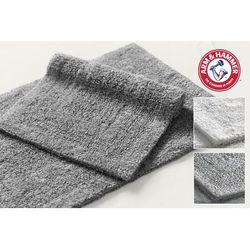 Arm & Hammer Reversible Double Border 2-PC Bath Rug by BrylaneHome in Oyster Grey