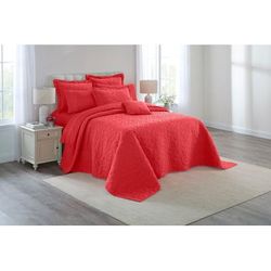 Anna Bedspread by BrylaneHome in Soft Geranium (Size TWIN)