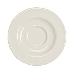 Homer Laughlin HL2868000 5 5/8" Round Seville Saucer - China, Ivory, White