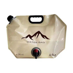 Portable camping Water Bag with Faucet 8L Water Container Folding Water Storage Carrier Jug Water Pouch for camping Supplies