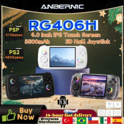 ANBERNIC RG406H RG 406H Retro Game Console 4"IPS Multi-touch Screen Android 13 Video Games Players 5000mAh 5G WIFI PSP PS2 Gift