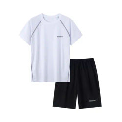 Children's solid color quick-drying sports suit 14+ boys and girls running training 2-piece leisure Joker sports suit