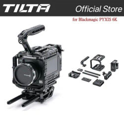 TILTA ES-T21-B Camera Cage for Blackmagic PYXIS 6K Pro Kit - V Mount Full cage Extended shooting side panel V-mount Accessories