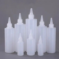 100ml 200ml 250ml 300ml 500ml Needle Tip Bottle Plastic Squeezable Applicator Bottle condiment squeeze bottle Paint Container