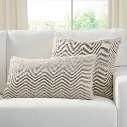 Reva Woven Pillow - 26" X 16" - Grandin Road