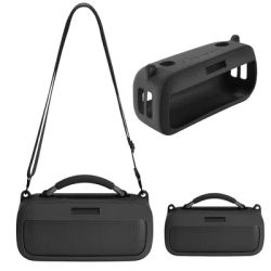 For Bose SoundLink Max Bluetooth Portable Speaker Silicone Handle Cover Skin Replacement Travel Carry Case with Shoulder Strap