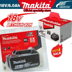 100% original Makita 18V 6Ah Rechargeable Battery For Makita BL1830 BL1830B BL1840 BL1840B BL1850 BL1850B Power Tools Battery