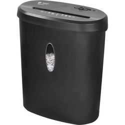 Business Source 70121 Shredder, P3 Cross-cut, 12-sheet Cap, 14-3/8"x7-3/4"x17", Black