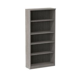 Alera VA636632GY Alera Valencia Series Bookcase, Four-Shelf, 31.75w x 14d x 64.75h, Gray