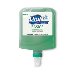 Dial Professional 32499 Basics Hypoallergenic Foaming Hand Wash Refill for Dial 1700 Dispenser, Honeysuckle, with Vitamin E, 1.7 L, 3/Carton - Case of
