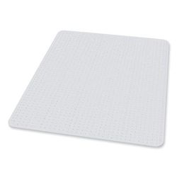 E.S. Robbins 122581 EverLife Chair Mat for Medium Pile Carpet, 48 x 96, Clear