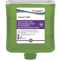 SC Johnson LIM2LT Solopol Medium Heavy-Duty Hand Wash, Lime Scent, 67.6 fl oz (2 L), 4 / Carton - Case of 4 SJNLIM2LT
