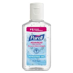Purell 3901-2C-250 Advanced Hand Sanitizer Refreshing Gel, Clean Scent, 1 oz Bottle, 250/Carton - Case of 250 GOJ39012C250