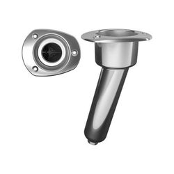 Mate Series Stainless Steel 15 Rod & Cup Holder - Drain - Oval Top C2015D
