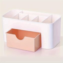 TEMU Container For Organizing Nail Art Supplies, Including Gel Polish Remover, Cleaning Pads, And Swabs, For Tool Storage And Keeping Your Tidy.