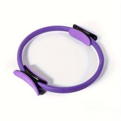 TEMU 1pc Purple/ Pilates Fitness Ring - Polypropylene Body Stretching And Strength Training Equipment For All Skill Levels