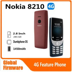 Nokia 8210 4G Feature Phone 2.8 Inch Display Bluetooth 5.0 1450mAh Dual SIM FM Torch Rugged Push-button used Phone