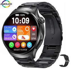 imosi mt600 smartwatch 1.56 amoled pollici smartwatch fitness running watch bluetooth ecgppg monitoraggio della temperatura contapassi compatibile con android ios donne uomini chiamate in vivavoce