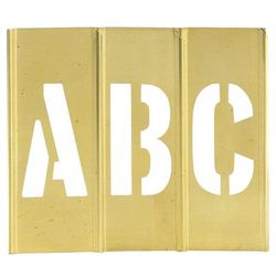 3" Letter/Number Brass Stencils, Case Of 45 (STBLN3)