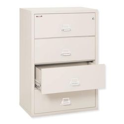 Fireking 43822CPA Four-Drawer Lateral File, 37.5w x 22.13d x 52.75h, Letter/Legal, Parchment FIR43822CPA