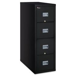 Fireking 4P2131CBL Patriot Insulated Four-Drawer Fire File, 20.75w x 31.63d x 52.75h, Black FIR4P2131CBL