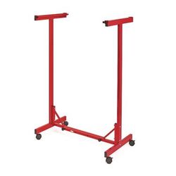 AdirOffice Expandable Blueprint Storage Cabinet Mobile Plan Center, Assorted Document Sizes, 20.5" x 28" to 46.5" x 50.75", Red (ALHI615RED)