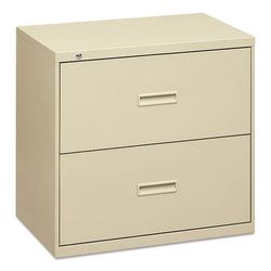 Basyx by Hon 432LL 400 Series Two-Drawer Lateral File, 30w x 18d x 28h, Putty BSX432LL