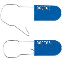 Blue Wire Padlock Seals, Case Of 1000 (SE1023BL)
