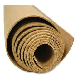 Ghent MFG 14RK412 Natural Cork Roll, 0.25" Thick, 144 x 48.5, Natural Brown Surface GHE14RK412