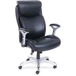 Lorell 48843 Big & Tall Chair w/Flexible Air Technology,400 lb. Capacity, 28-3/4" x 31-1/4" x 49", Black LLR48843