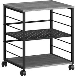 Lorell 60263 Underdesk Mobile Machine Stand - 200 lb Load Capacity - 13.3", x 18.8" x 15.3" Depth - Desk - Powder Coated - Metal, Laminate, Polyvinyl