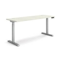 Hon HAT2SMSV2270 Coordinate Height Adjustable Desk Bundle 2-Stage, 70" x 22" x 27.75" to 47", Silver Mesh/Silver HONHAT2SMSV2270