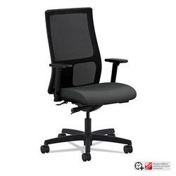 Hon IW103CU19 Ignition Series Mesh Mid-Back Work Chair, Supports up to 300 lbs., Iron Ore Seat/Black Back, Black Base HONIW103CU19