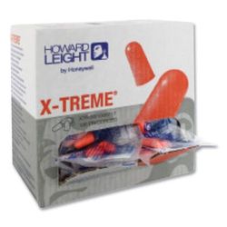 Howard Leight XTR30 X-TREME Corded Disposable Earplugs, Corded, One Size Fits Most, 32 dB, Orange, 1,000/Carton - Case of 1000