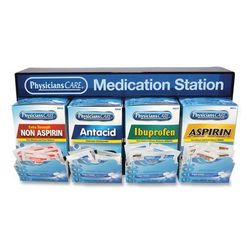 Physicians Care 90780 Medication Station, Aspirin, Ibuprofen, Non Aspirin Pain Reliever, Antacid ACM90780