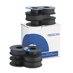 Printronix 107675007 Text Ribbon, Black - Box of 6 PRT107675007