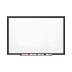Quartet® 2543B Classic Porcelain Magnetic Whiteboard, 36 x 24, Black Aluminum Frame QRT2543B