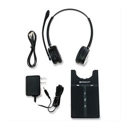 Spracht HS2019 ZuM Maestro DECT Headset, Binaural, Over-the-Head, Black
