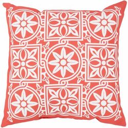Banawa 26" Square Traditional Pillow plush Blush/Dusty Coral Outdoor Throw Pillow - Boutique Rugs