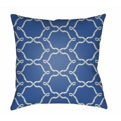 Sadia 20" Square Modern Light Gray/Blue/Azure/Marine Blue/Slate Blue Outdoor Throw Pillow - Boutique Rugs