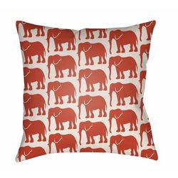 Calaca 16" Square Modern Pillow plush Off White/Poppy Red/Rose Gold/Neutral/Cinnamon/Light Silver/Garnet/Dark Coral/Clay/Dark Brown/Camel/Burnt Orange/Ivory Outdoor Lumbar Pillow - Boutique Rugs