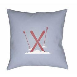 Lubang 20" Square Modern Pillow plush Silverstone/White Tonal/Rose Gold/Slate/Gray/Metallic Silver/Off White/Pewter/Slate Blue/Medium Gray Outdoor Throw Pillow - Boutique Rugs